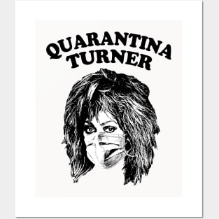 Quarantina Turner / Original Retro Covid Design Posters and Art